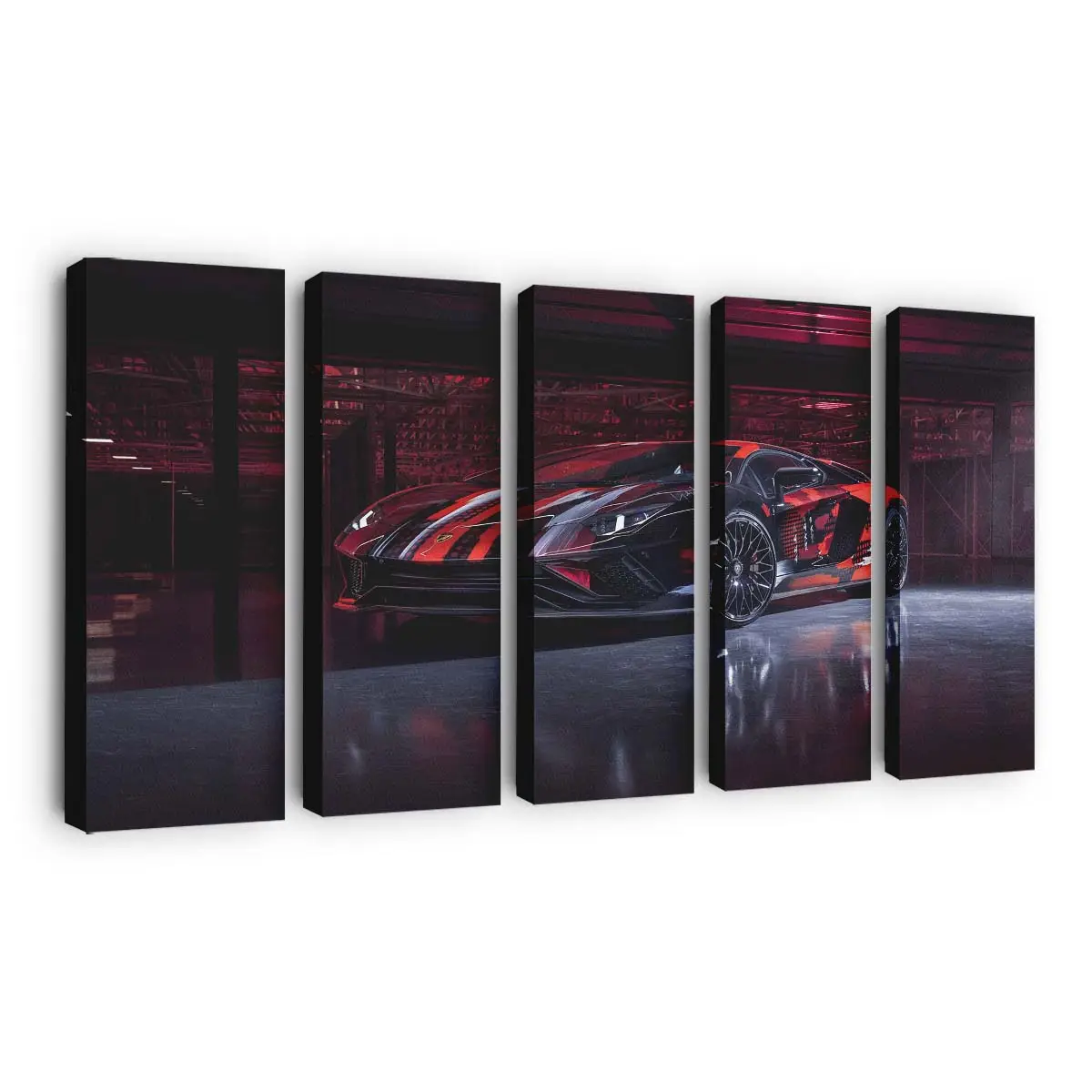 Lamborghini Aventador Frontprofil – Sportwagen Leinwandbild
