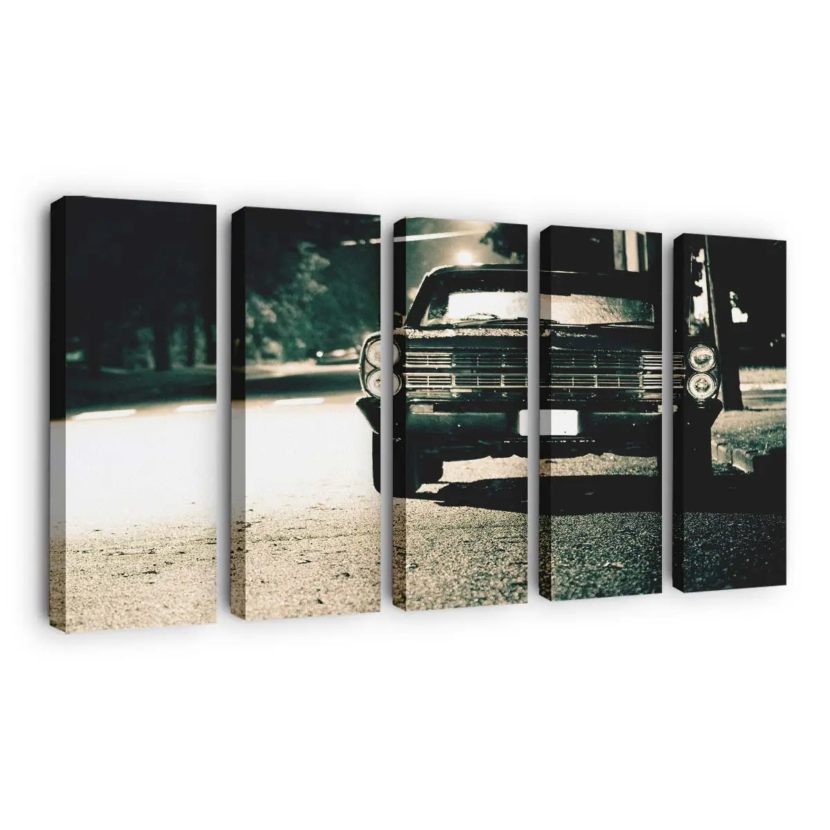 Restaurierter Klassischer – Oldtimer Leinwandbild