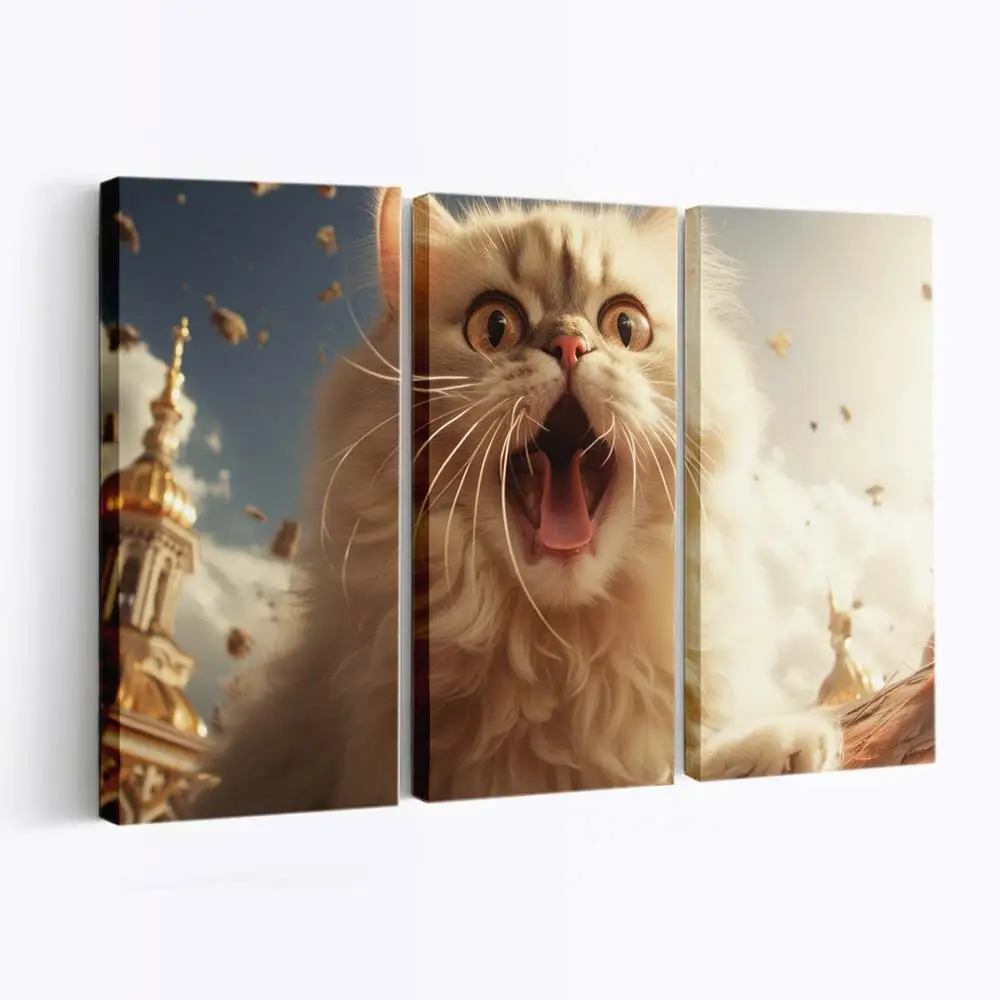Flauschige Perserkatze – Katzen Leinwandbild