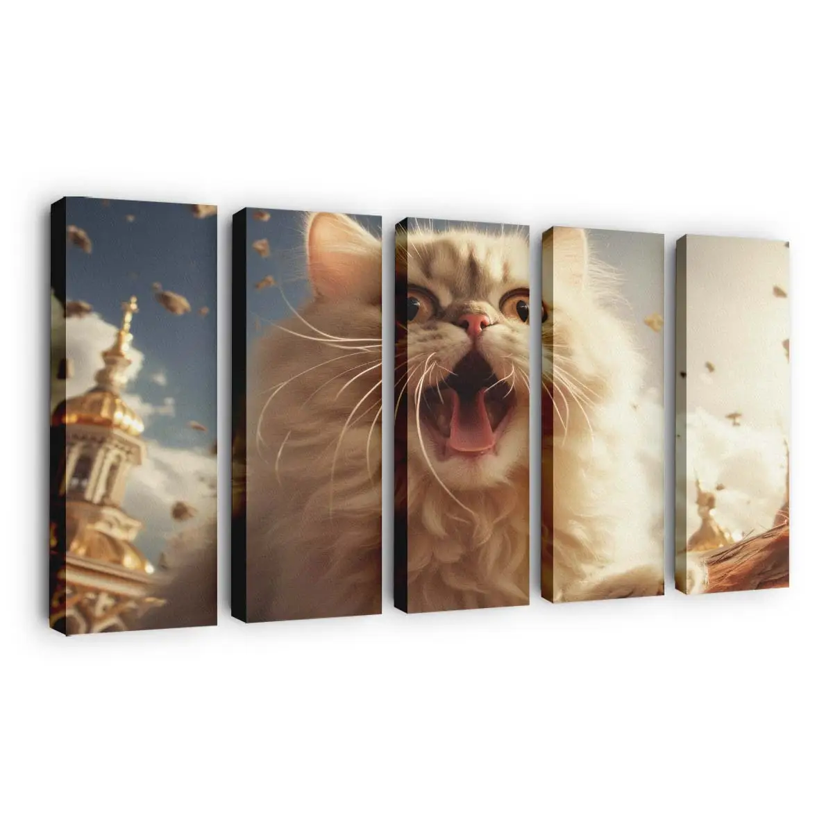 Flauschige Perserkatze – Katzen Leinwandbild