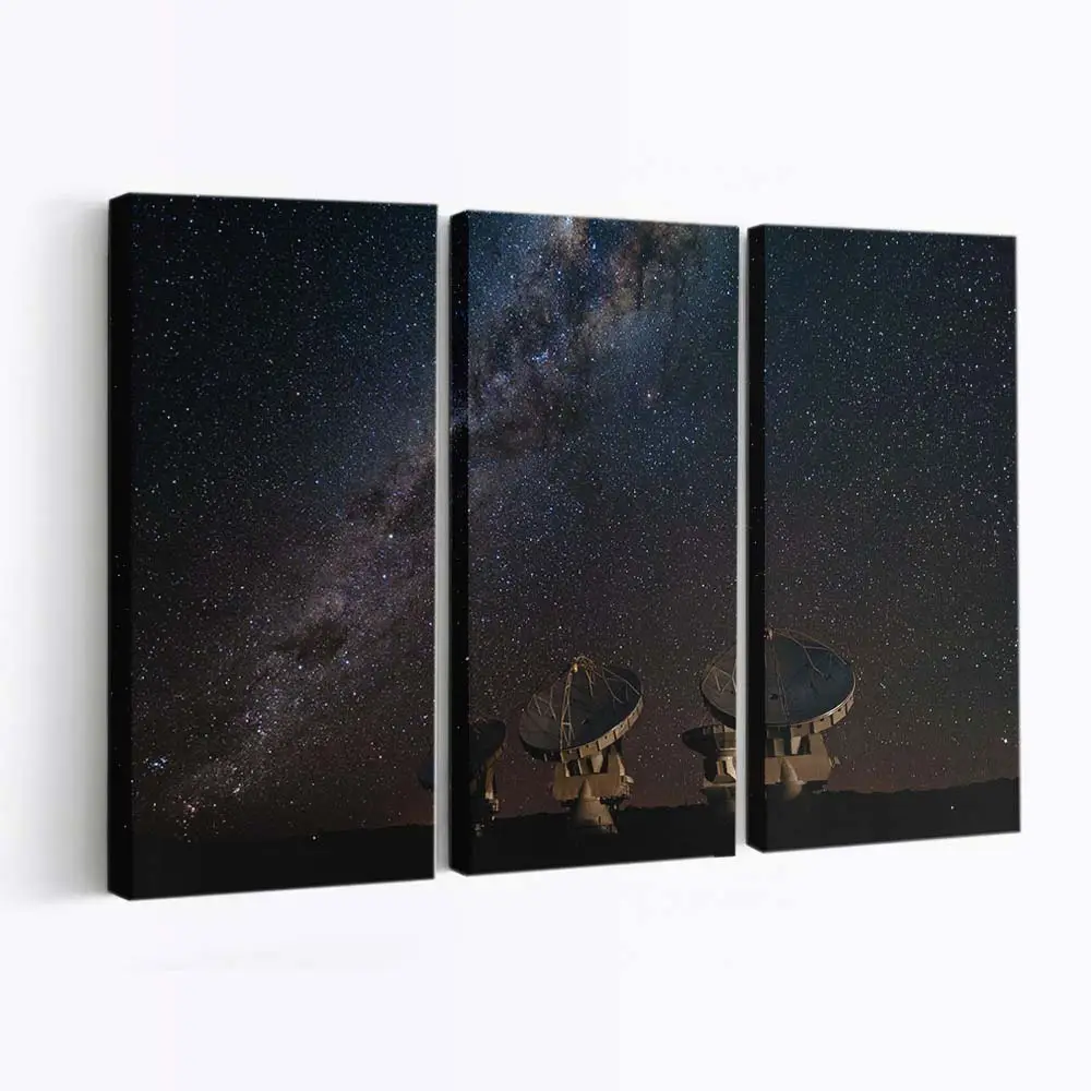 Antennen des Radioteleskop-arrays – Astronomie Leinwandbild