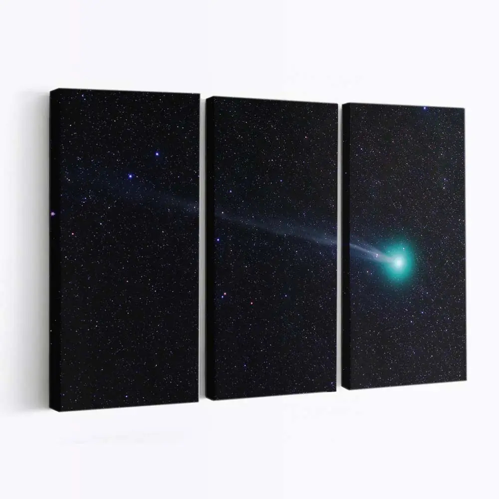 Kometenschweif im Weltraum – Weltraum Leinwandbild