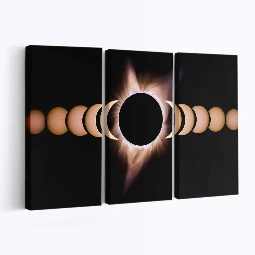 Korona bei Totaler Sonnenfinsternis – Weltraum Wandbild