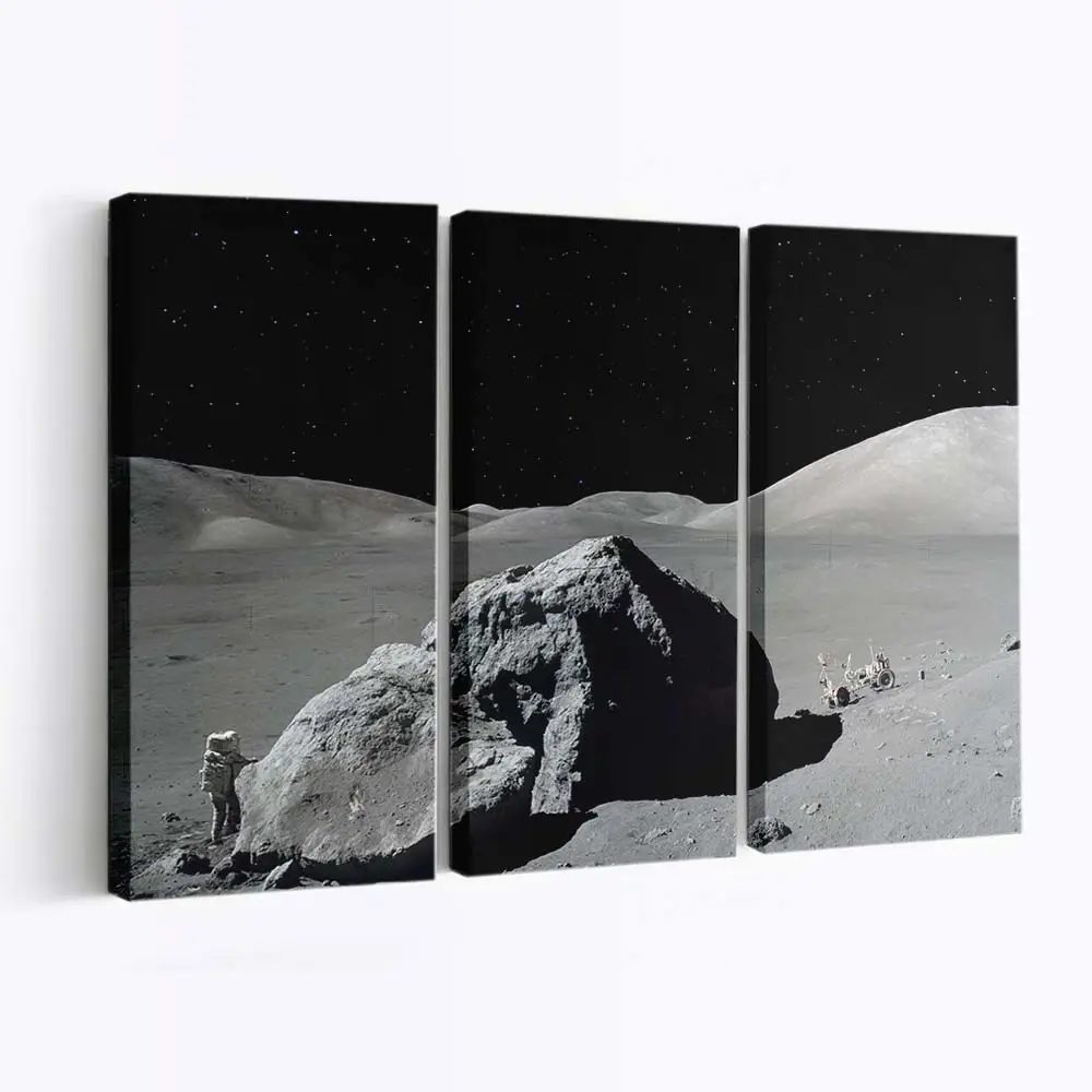 Mondmission zur Lunaren Erkundung – Mond Wandbild