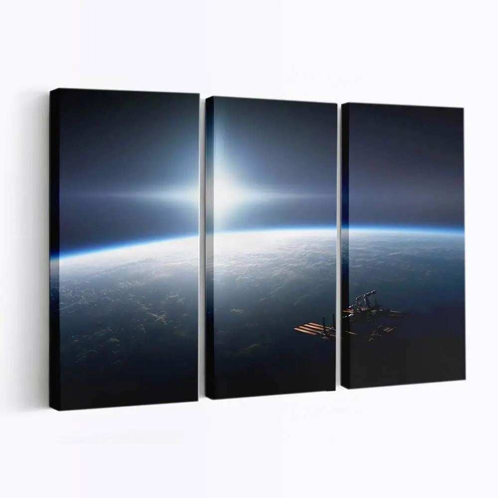 Raumstation im Orbit – Weltraum Wandbild