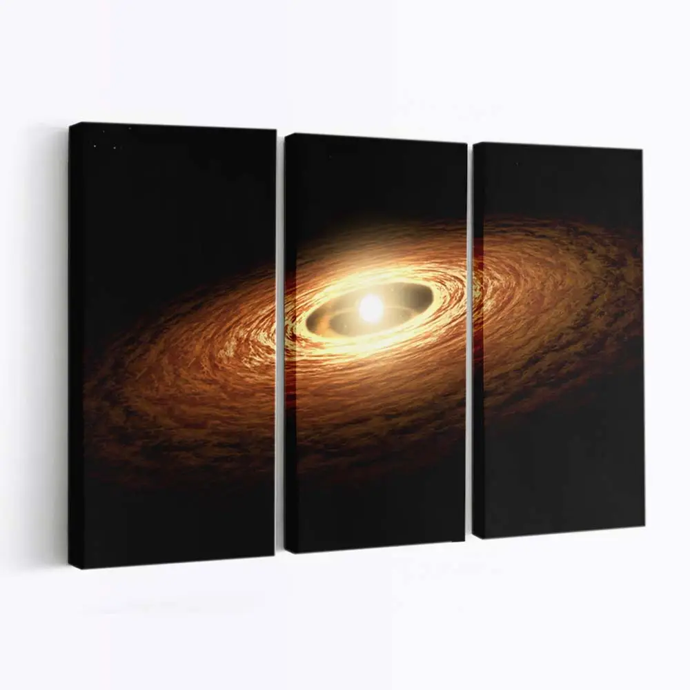 Ringgalaxie im Tiefen Weltraum – Galaxie Leinwandbild