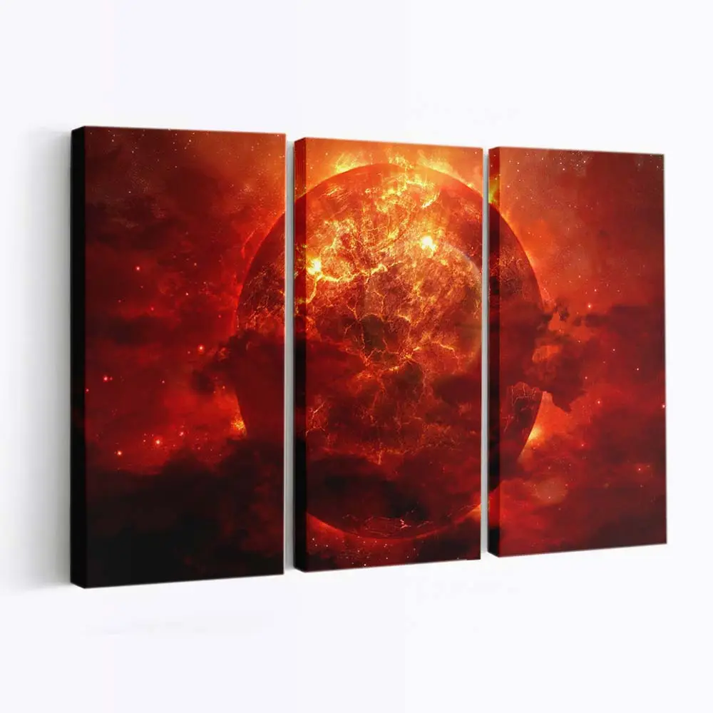 Sonneneruption in Nahaufnahme – Weltraum Wandbild