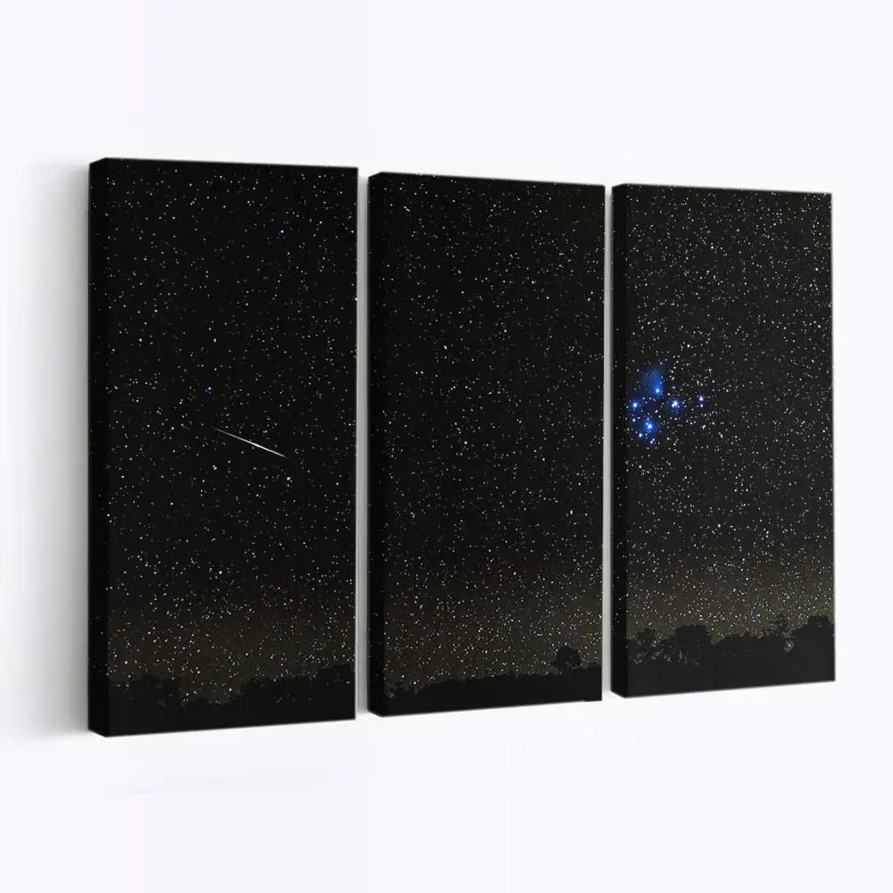 Sternenhimmel bei Nacht – Sternenhimmel Leinwandbild