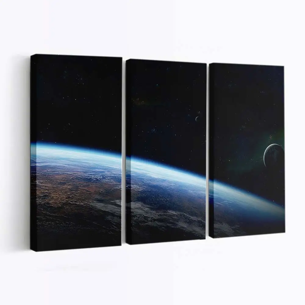 Weltraumansicht Außerhalb des Erdorbits – Weltraum Wandbild