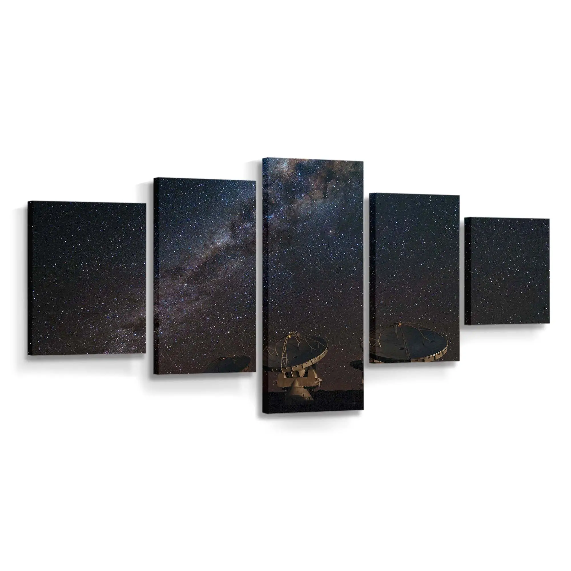 Antennen des Radioteleskop-arrays – Astronomie Leinwandbild