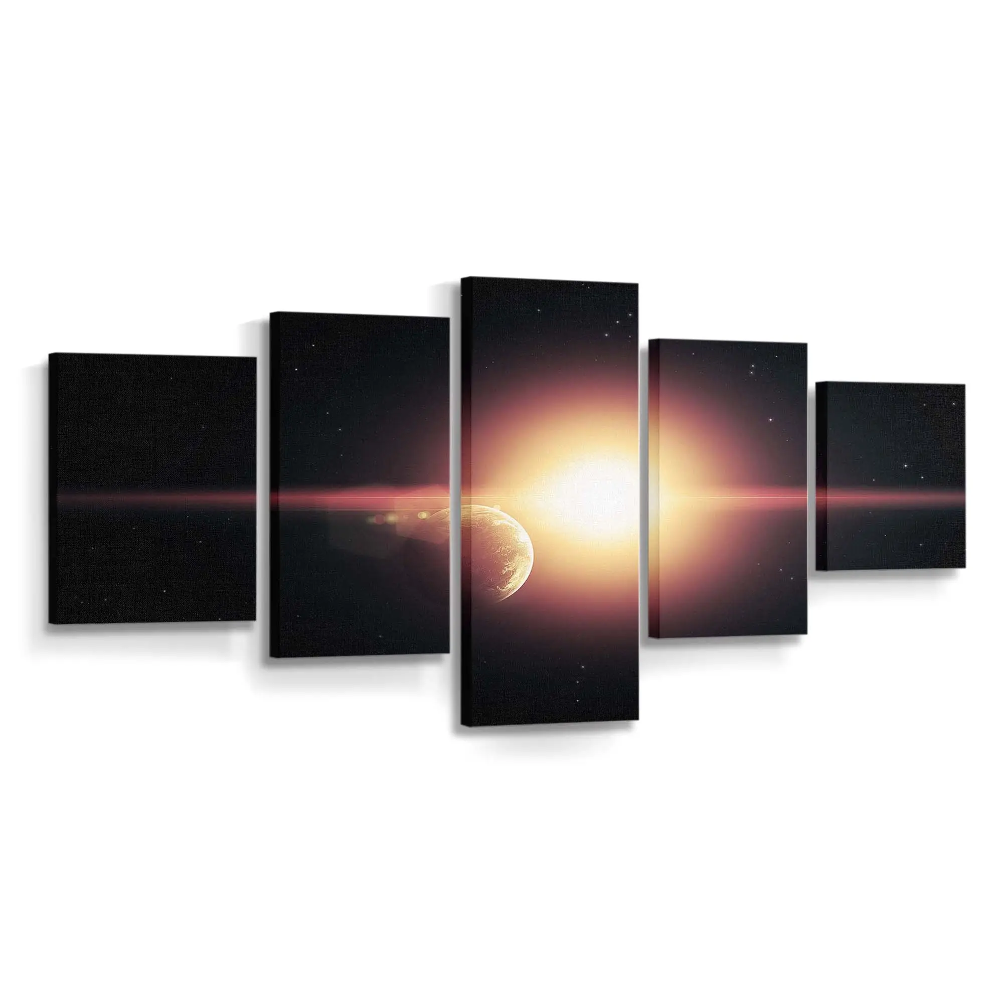 Digitales Sternen-artwork – Space Art Leinwandbild