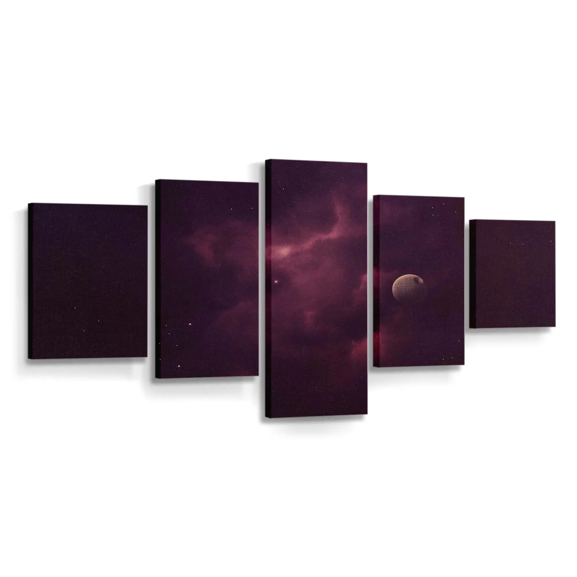 Einsamer Todesstern – Space Art Leinwandbild