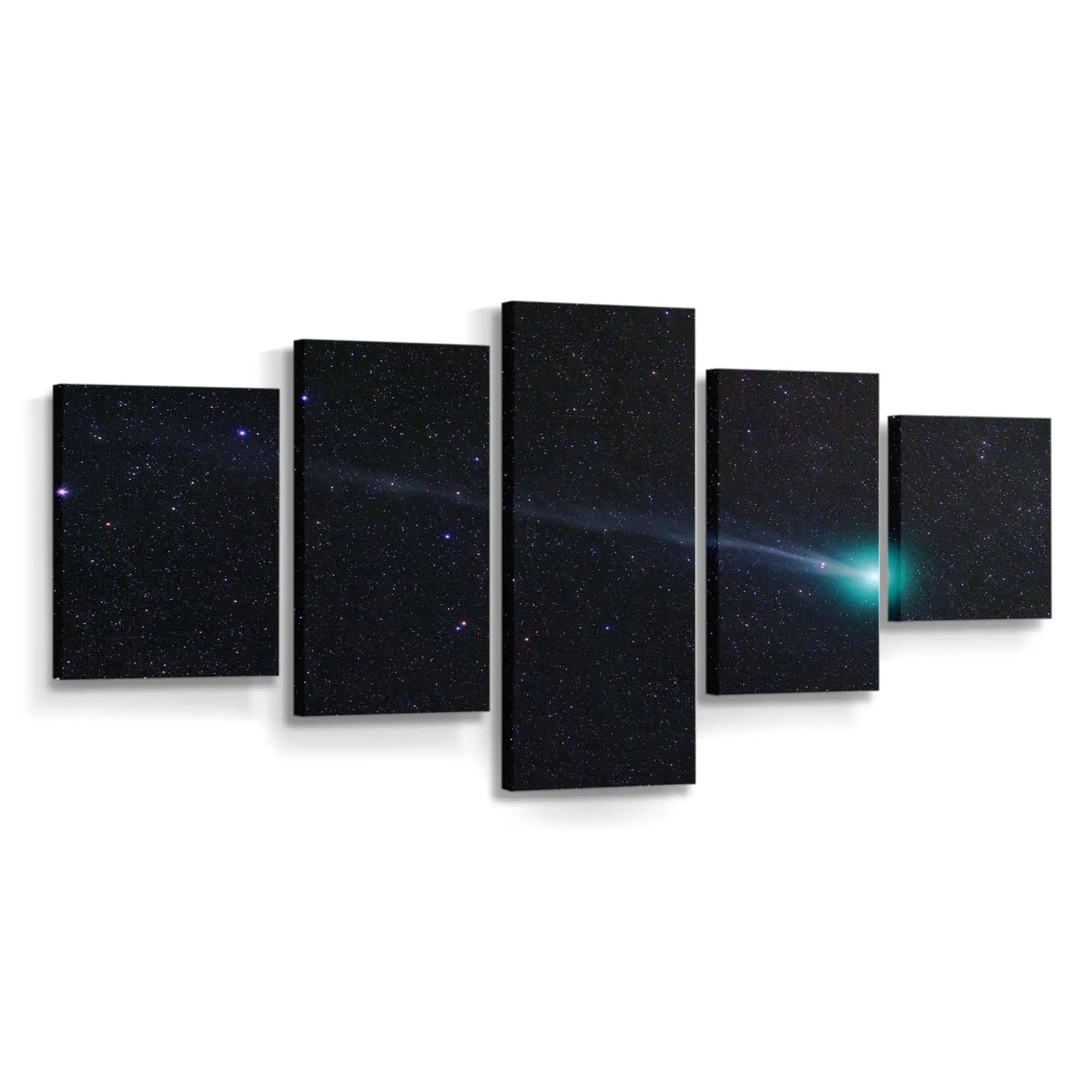 Kometenschweif im Weltraum – Weltraum Leinwandbild