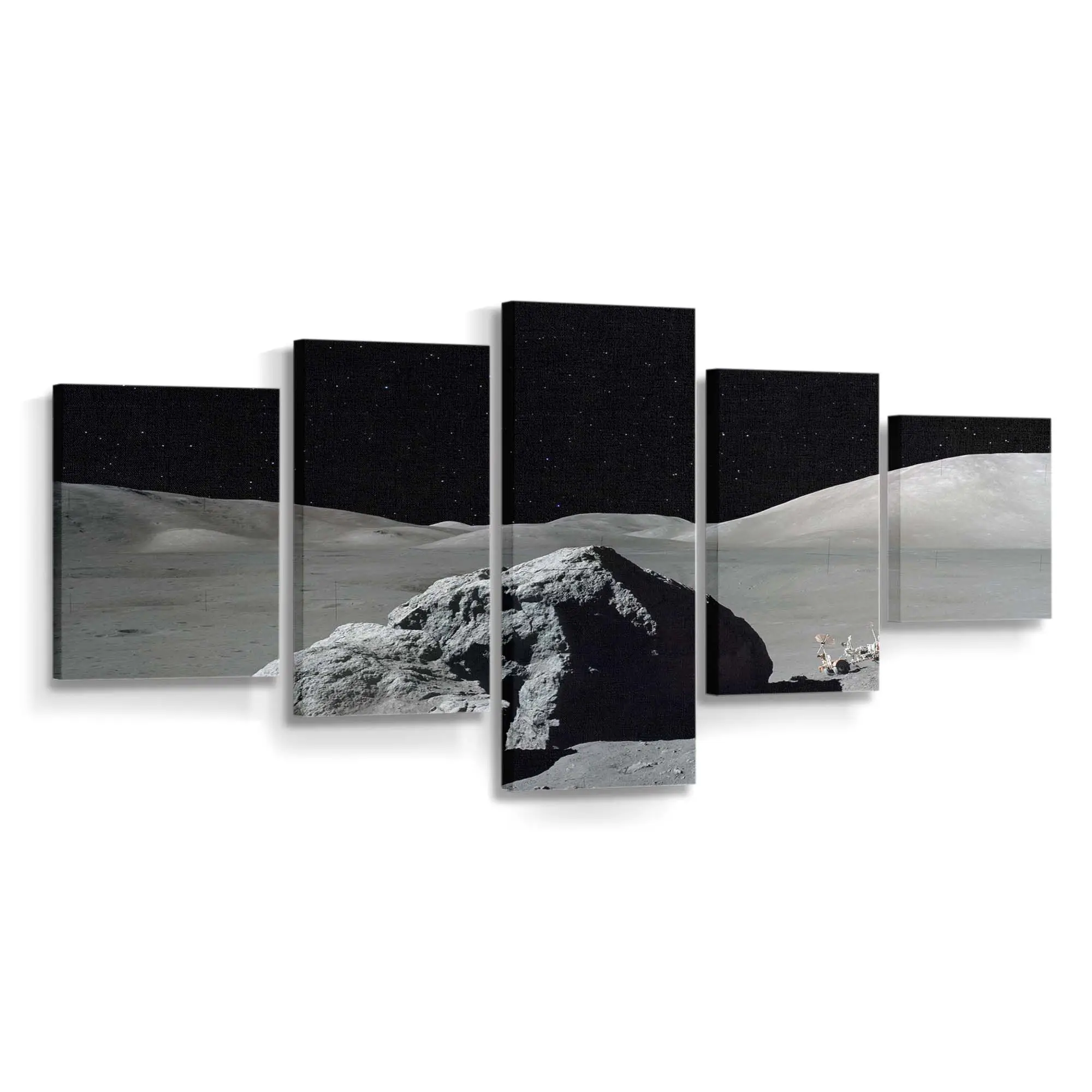 Mondmission zur Lunaren Erkundung – Mond Wandbild
