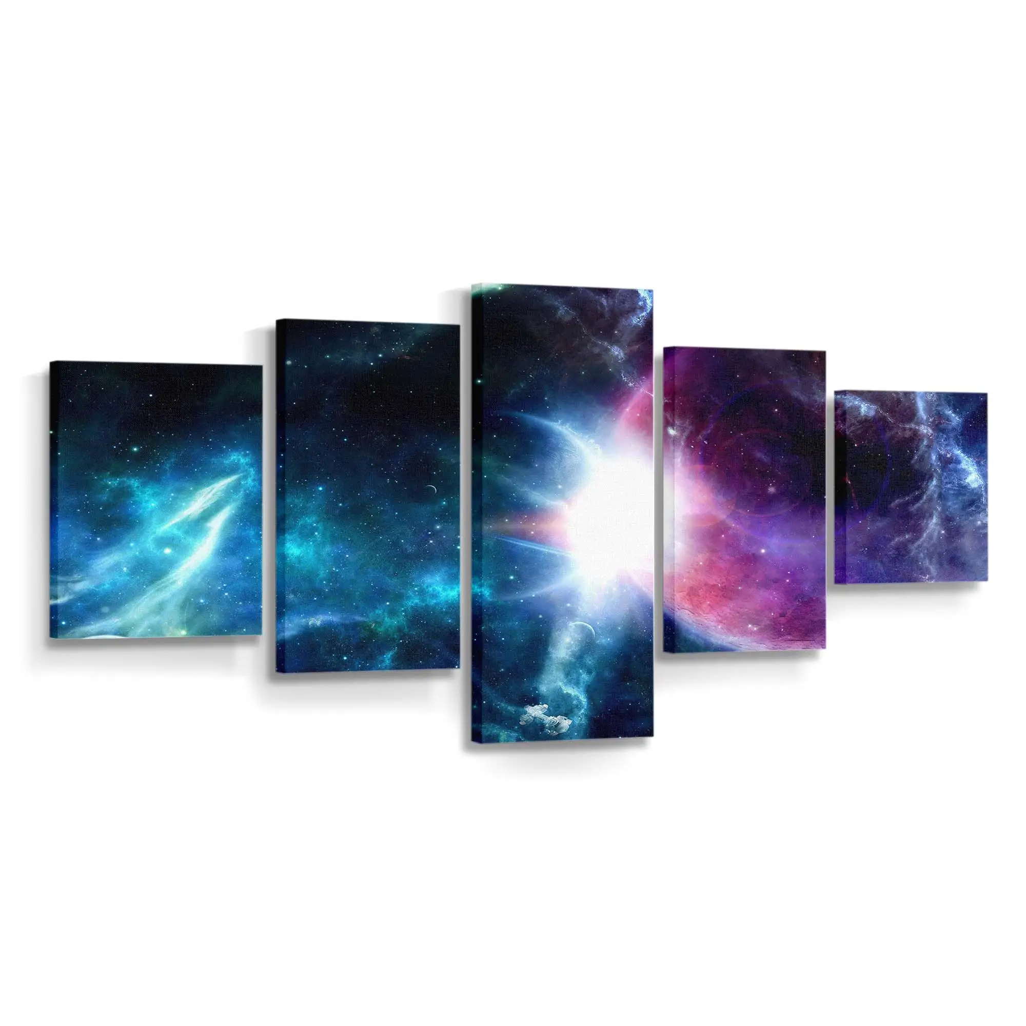 Space-fantasy Landschaft – Space Art Leinwandbild