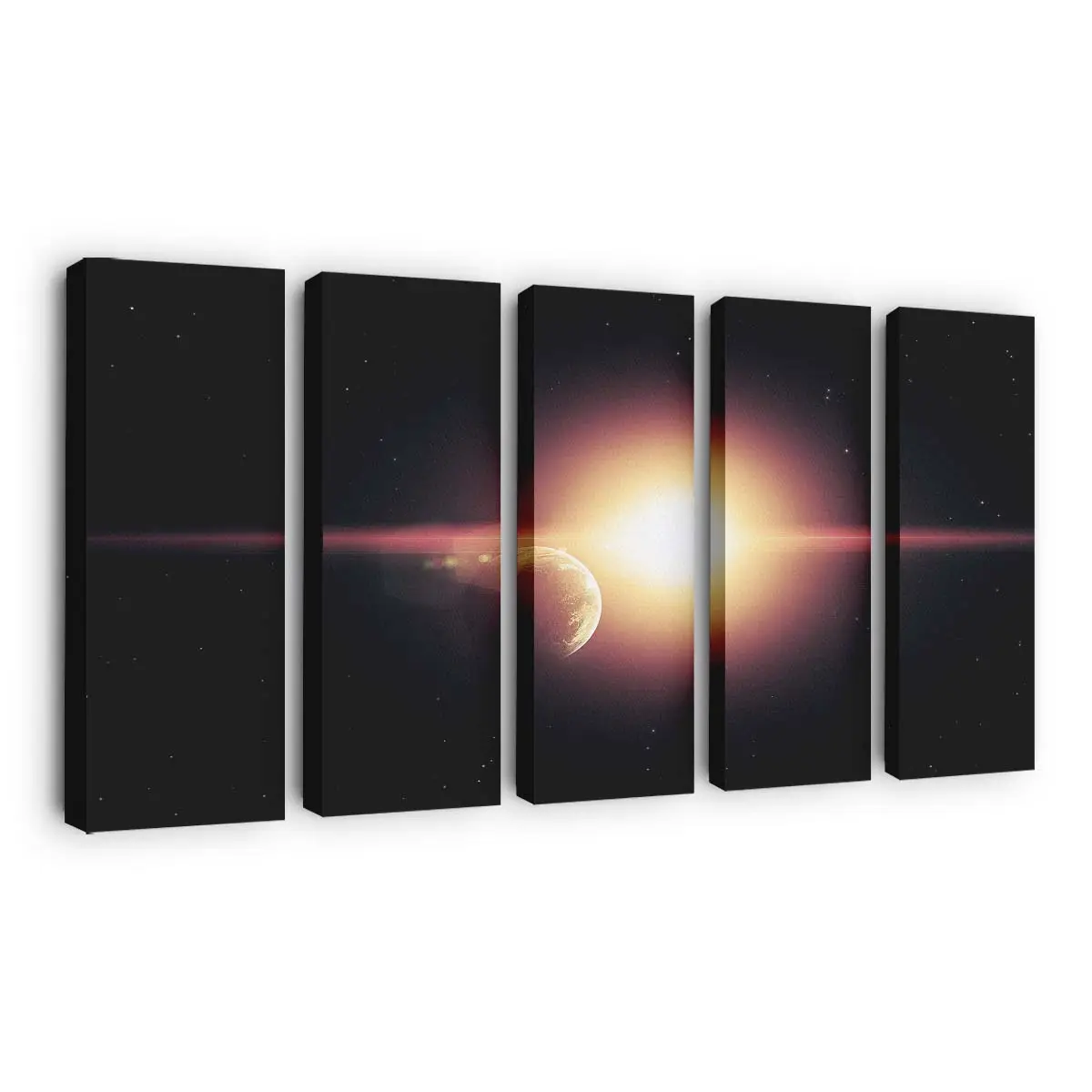 Digitales Sternen-artwork – Space Art Leinwandbild