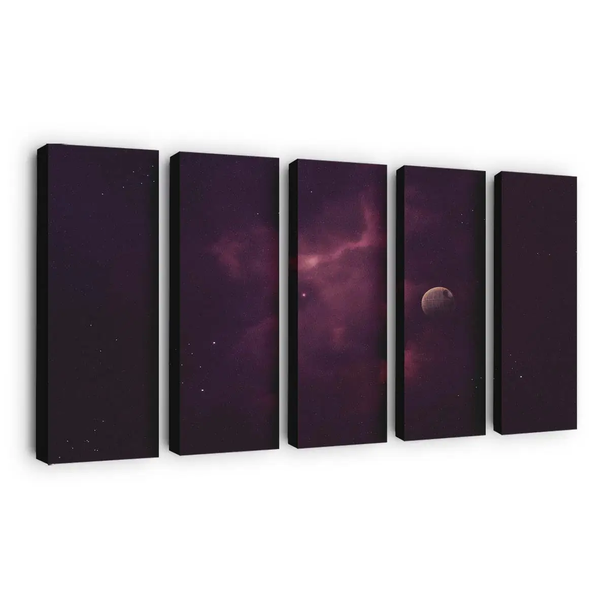 Einsamer Todesstern – Space Art Leinwandbild