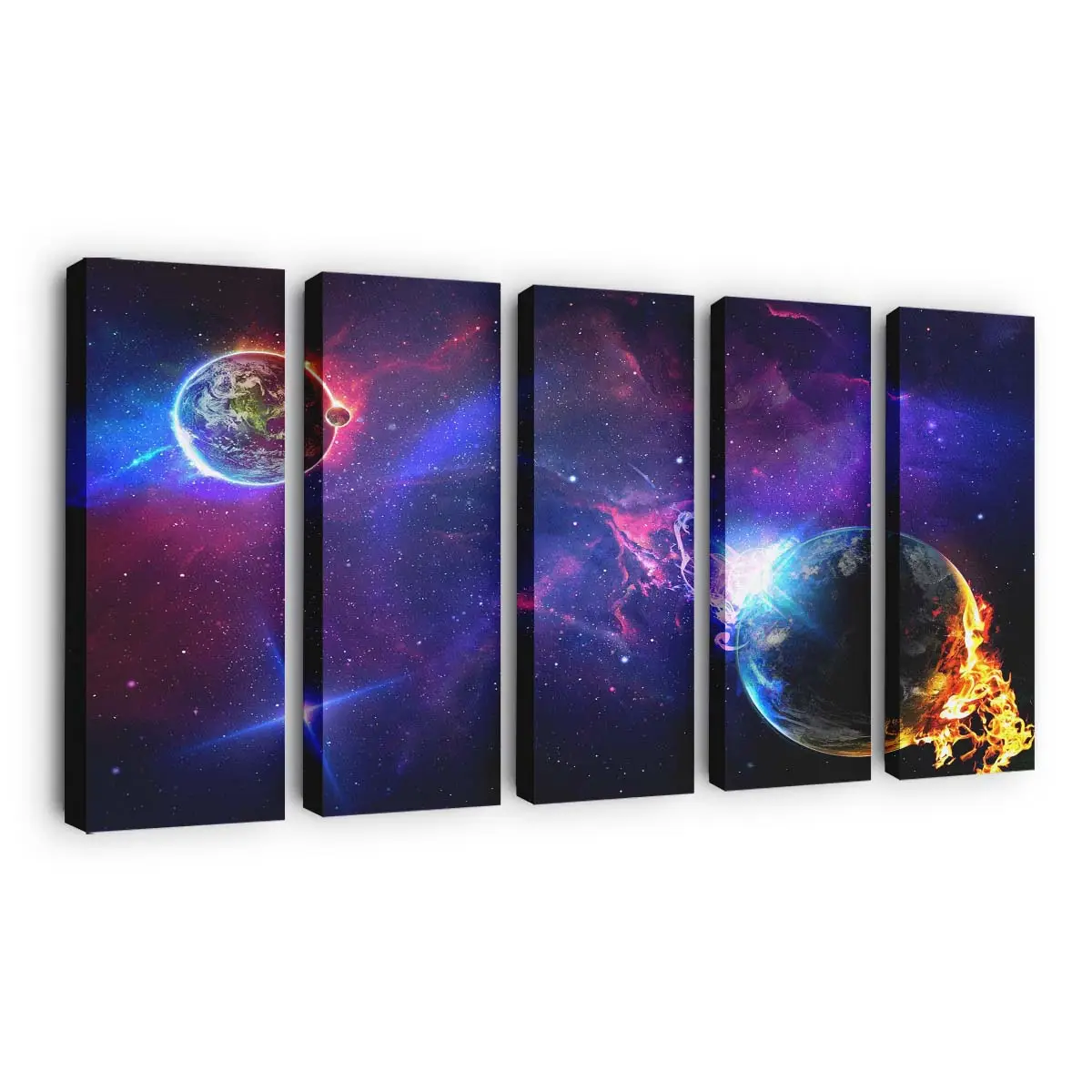 Space-Art Galaxien-nebel – Weltraum Wandbild