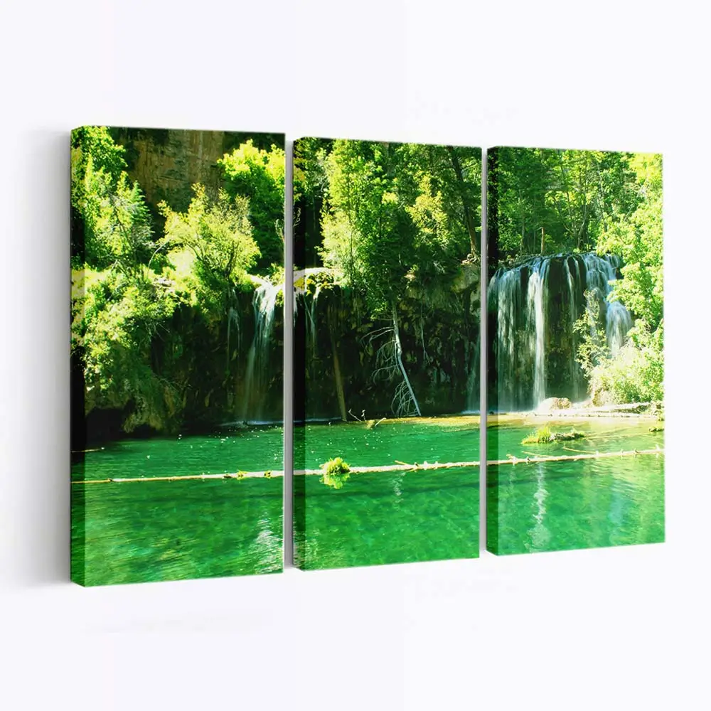 Kaskadenförmiger Wasserfall – Wasserfall Leinwandbild