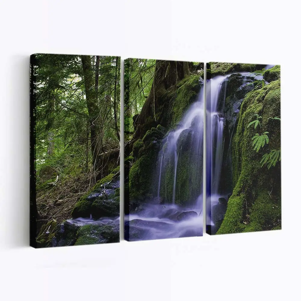 WaldWasserfall – Natur Wandbild