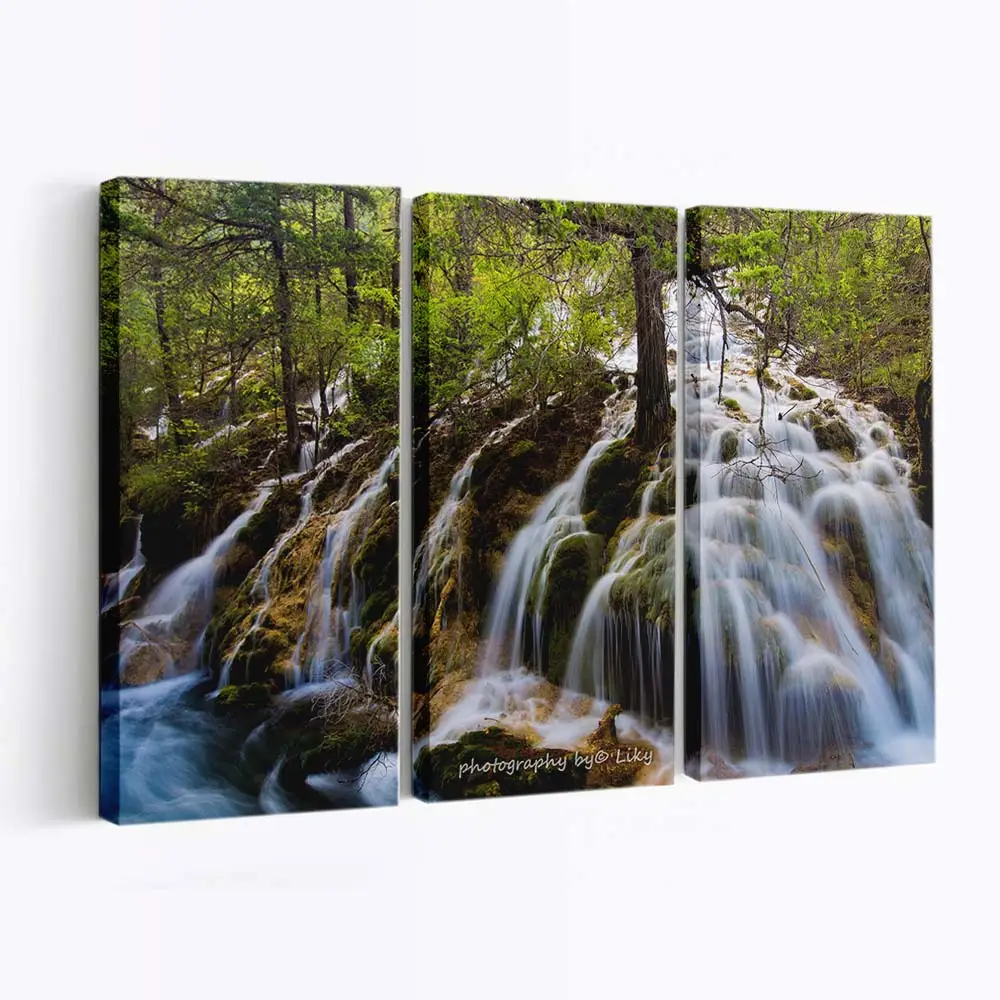 Wasserfall in Langzeitbelichtung – Natur Fotokunst