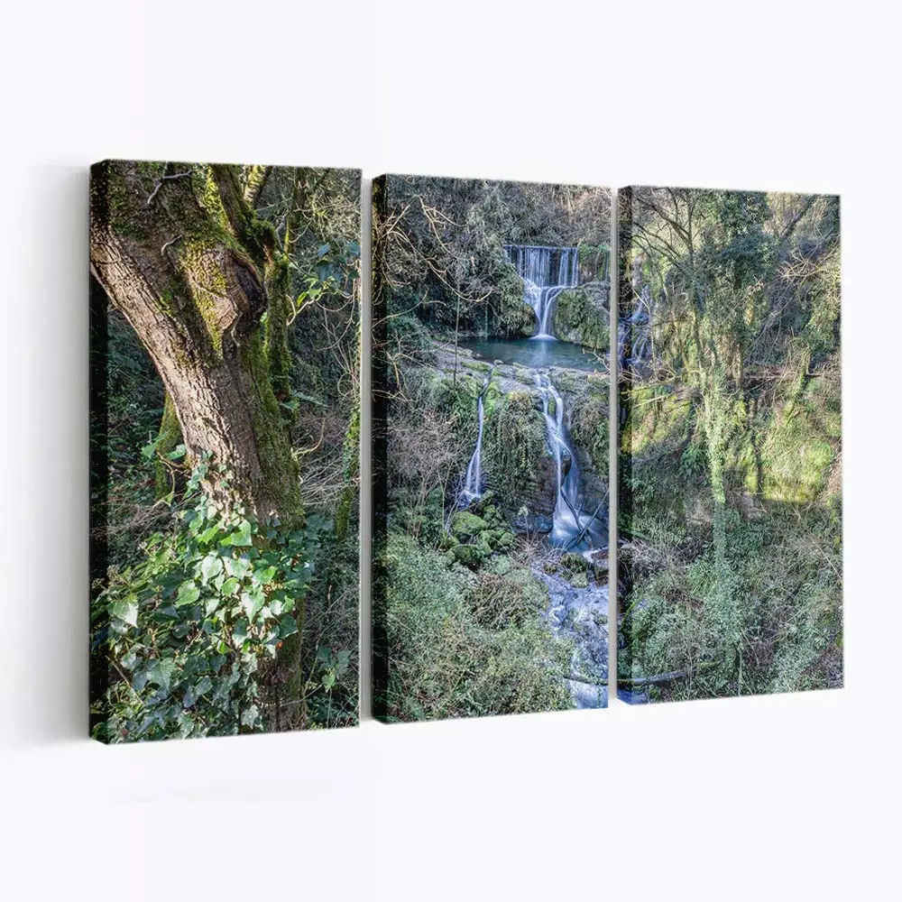 Wasserfall Salt De Can Batlle in Katalonien – Wasserfall Leinwandbild