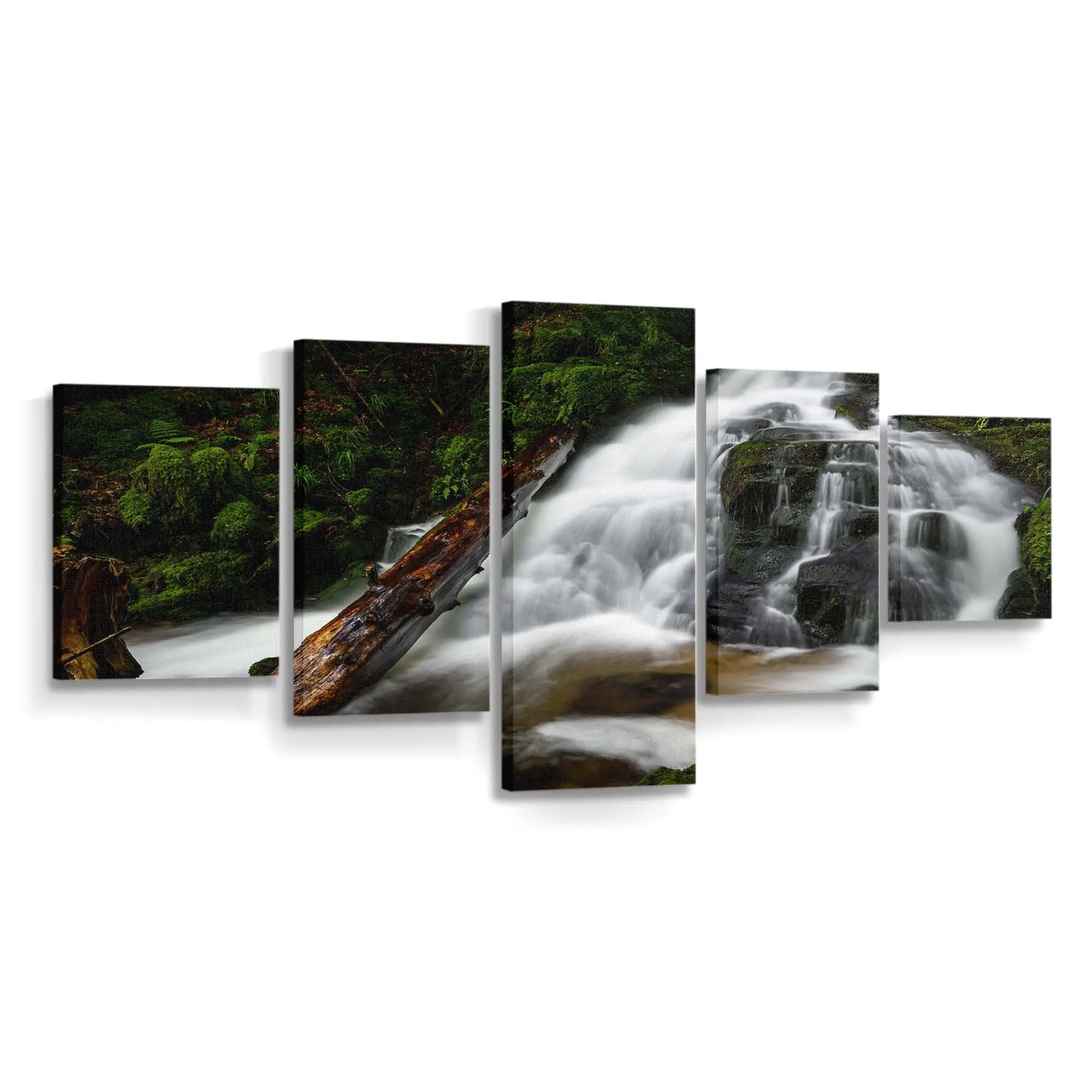 Landschaft mit ÜbergWasserfall – Landschaft Wandbild