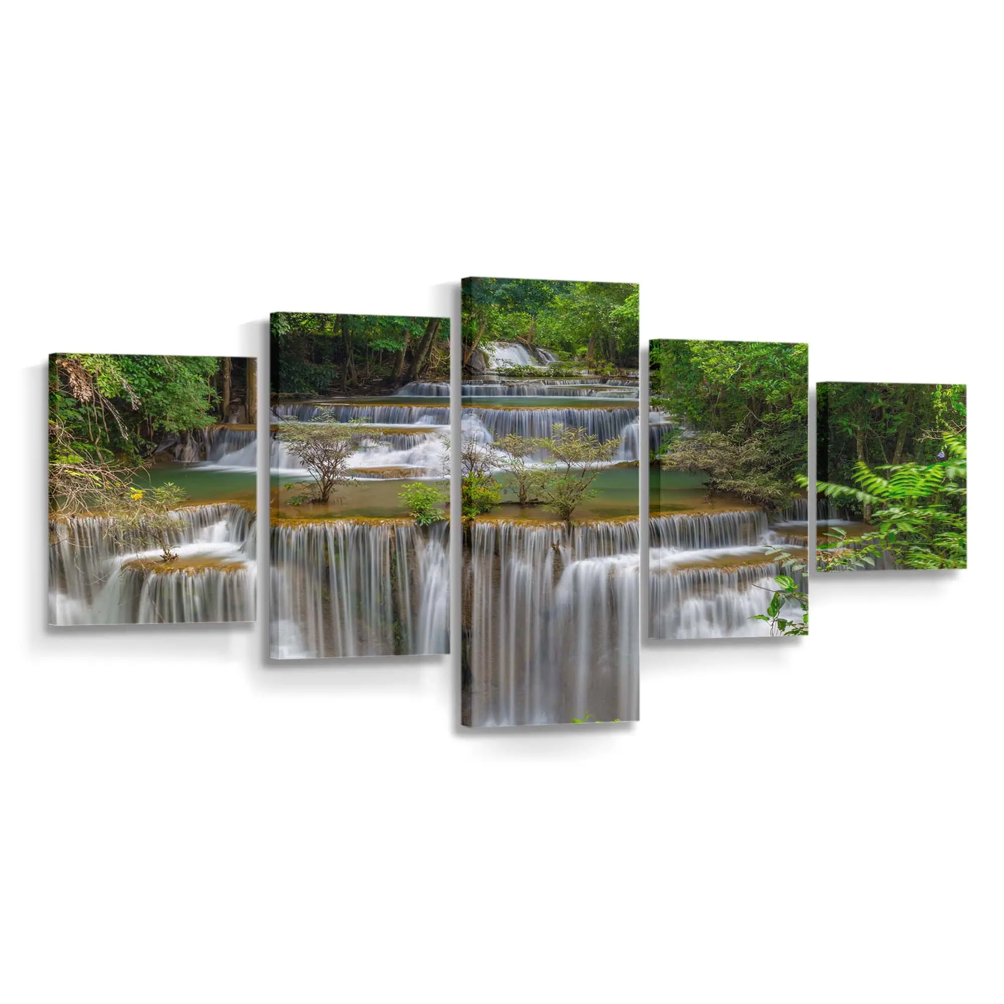 Wasserfall in Freier Natur – Natur Wandbild