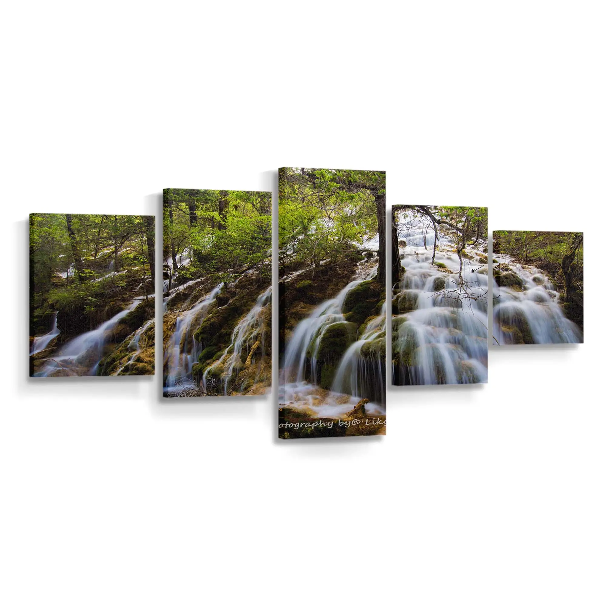 Wasserfall in Langzeitbelichtung – Natur Fotokunst