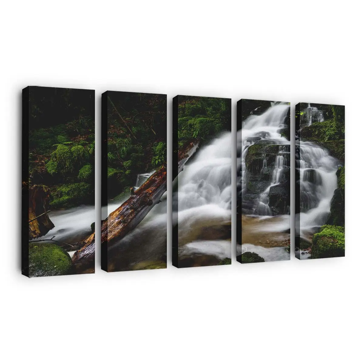 Landschaft mit ÜbergWasserfall – Landschaft Wandbild