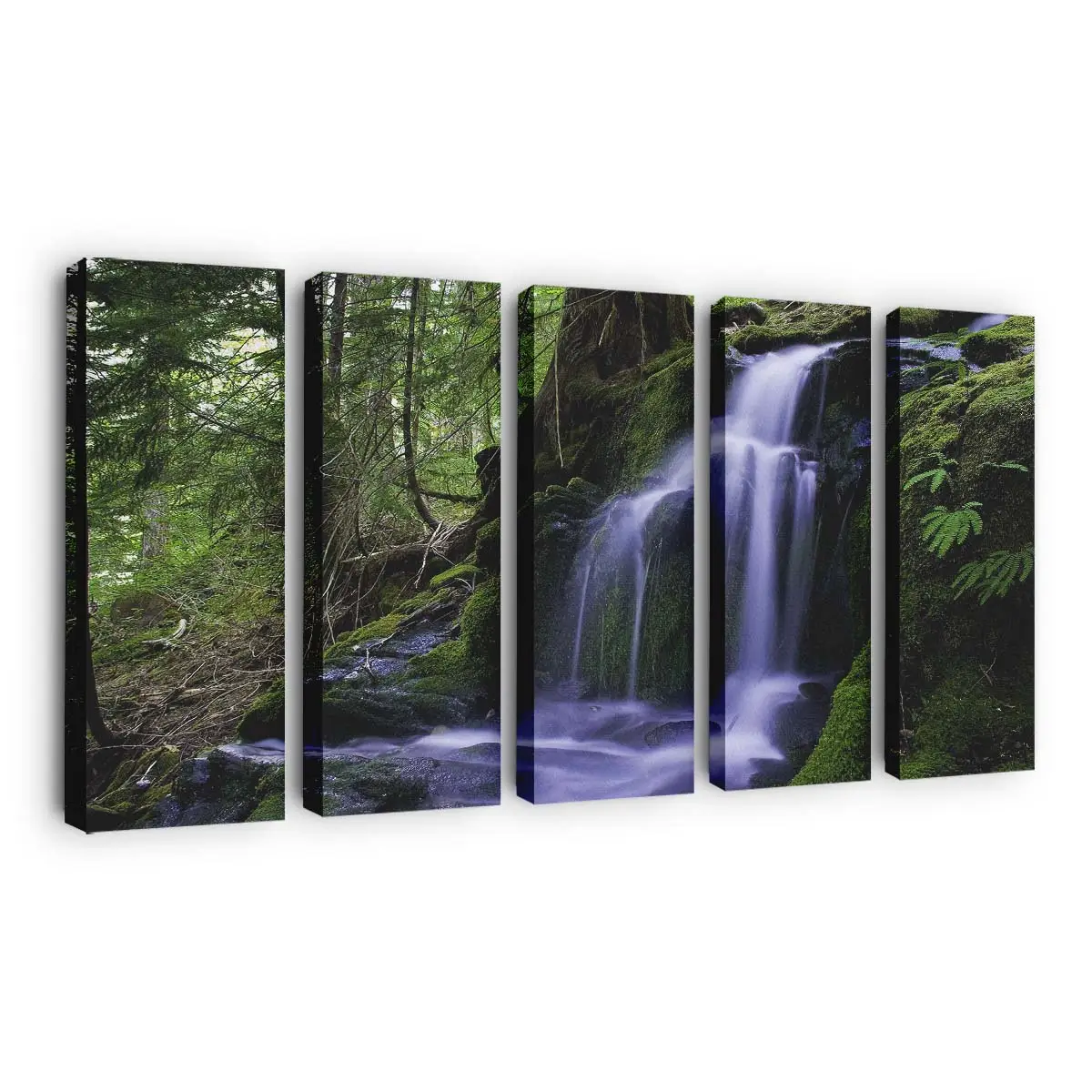 WaldWasserfall – Natur Wandbild
