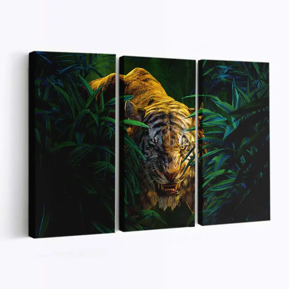 Wildes Raubtier in Nahaufnahme – Wildtier Wandbild