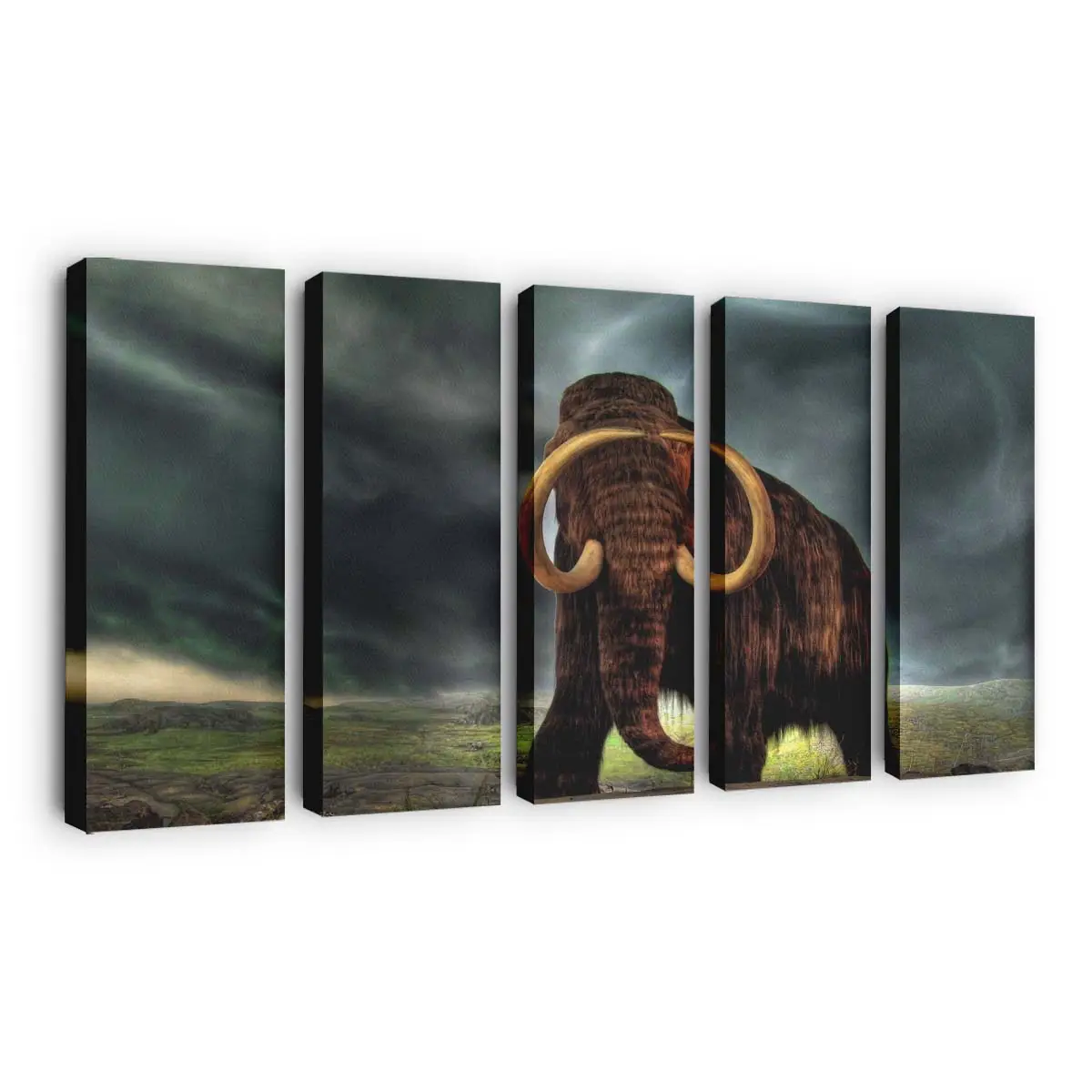 Prähistorisches Mammut Illustration – Mammut Leinwandbild